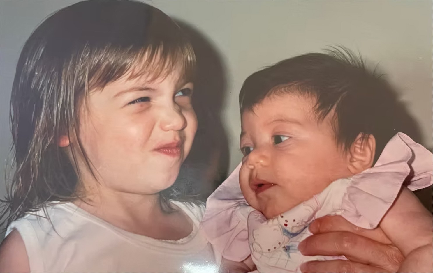 Photo of Chloe & Christie when they were kids.
